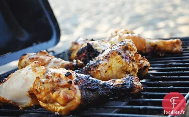 Poulet Grillé Aux Épices Indiennes Mariné au Yogourt