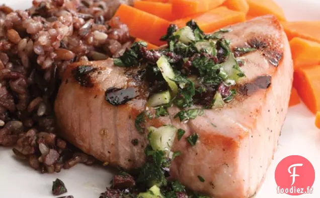 Recette De Thon Grillé Avec Relish Aux Olives