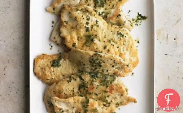 Escalopes De Poulet Au Beurre D'Herbes