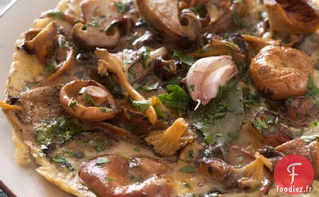 Omelette De Montagne Aux Champignons Sauvages