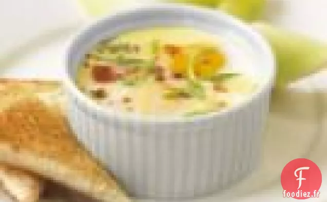 Oeufs Dorlotés Au Bacon Et Fromage De Chèvre
