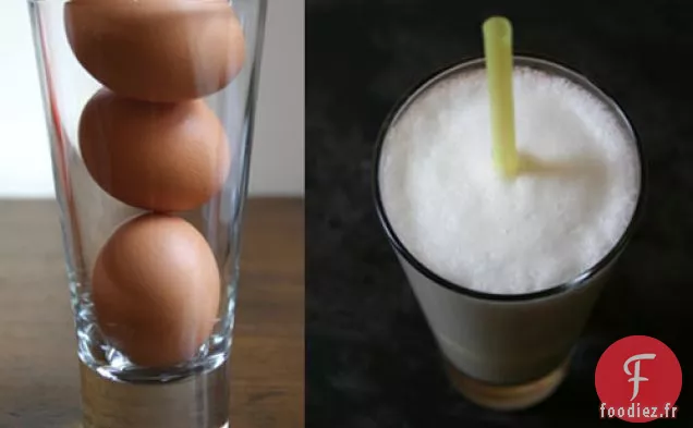 Les Blancs D'Œufs Crus En Cocktails (et les Pétillants de Gin Ramos) Sont de Retour