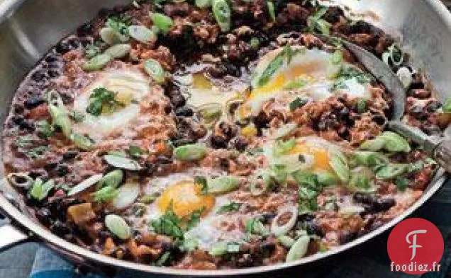 Huevos Rancheros pochés à la poêle