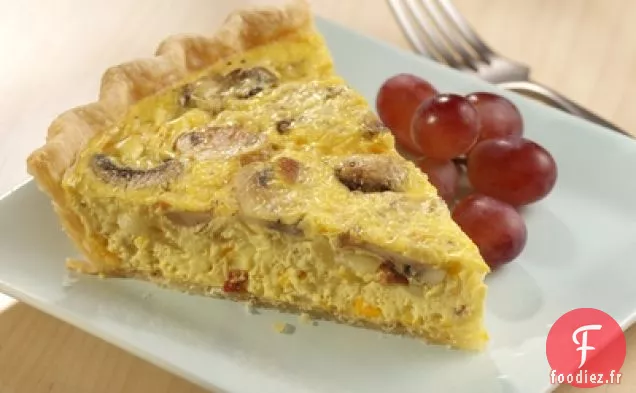 Quiche au Bacon aux Champignons