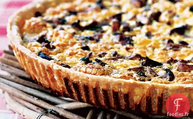 Quiche aux Champignons et au Jambon