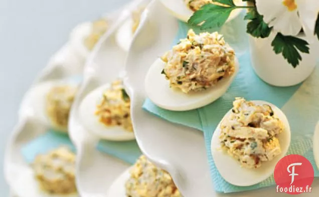 Salade de Poulet Au Citron et à l'Aneth - Œufs Farcis