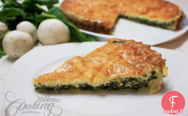 Quiche Aux Épinards Et Champignons