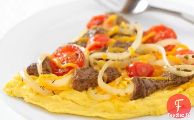 Omelette au Steak au Fromage Philly