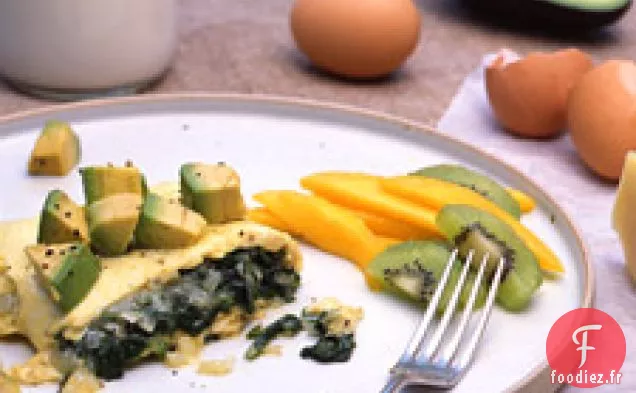 Omelette Aux Épinards Et Aux Herbes