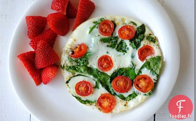 Omelette Aux Épinards Et Blanc D'Oeuf