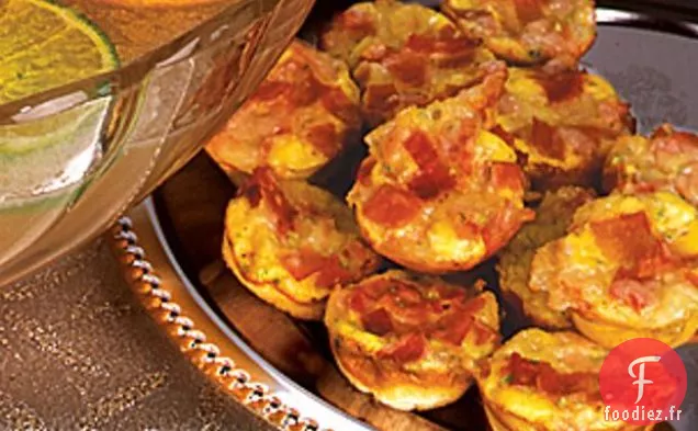 Mini Quiches au Jambon et au Fromage