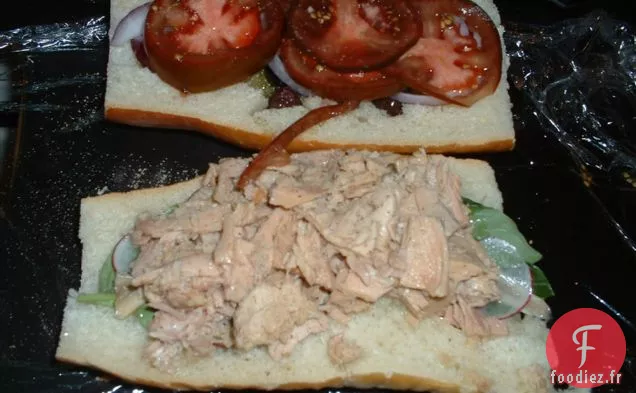 Pan Bagnat Au Radis Et Thon