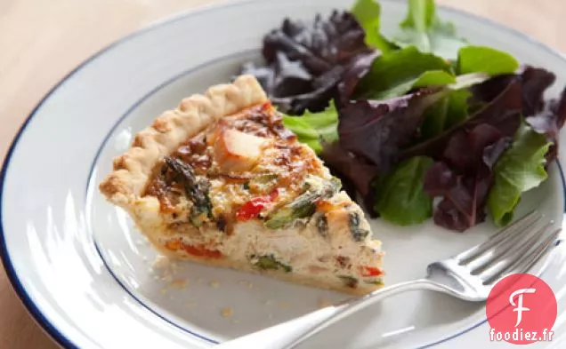 Quiche De Dinde Et Légumes Rôtis