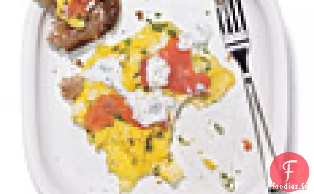 Œufs Brouillés au Saumon Fumé et Crème au Citron