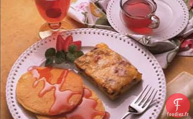 Omelette au Four au Fromage et aux Champignons