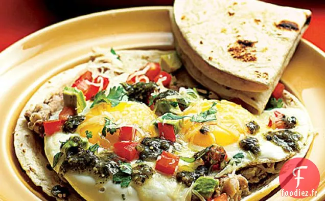 Oeufs Mexicains aux Haricots