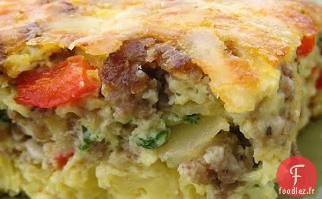 Omelette Suisse Et Saucisse Au Four
