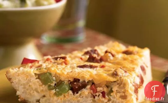 Quiche Cajun en Croûte de Riz