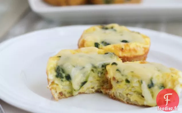 Coquetiers au Fromage aux Épinards et au Dubliner