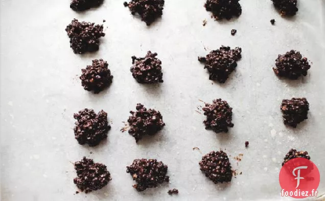 Morceaux de Chocolat et de Grains Soufflés