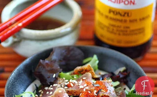 Salade De Thon Ahi Poêlé Au Ponzu Mizkan