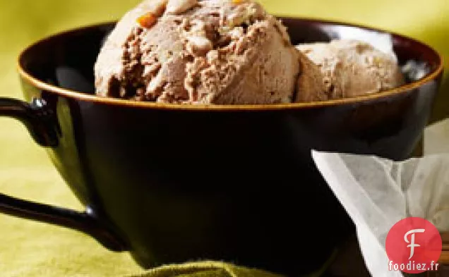 Glace Au Chocolat À La Cannelle Et Au Dulce De Leche
