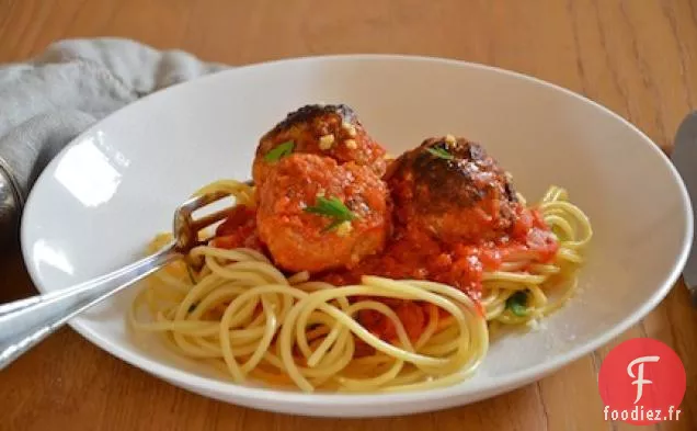 Boulettes De Viande Spaghetti Et Dinde