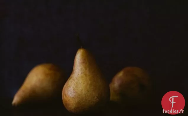 Flocons D'Avoine Cuits Au Four Avec Des Poires Rôties