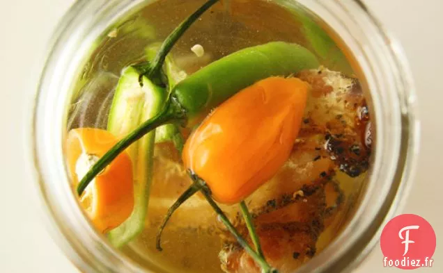 Vodka Infusée au Bacon et au Poivre