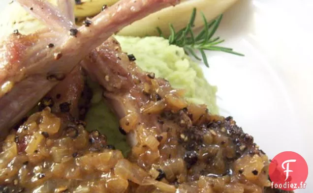 Côtelettes D'Agneau Au Poivre