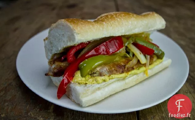 Recette De Héros De Saucisses Et De Poivrons