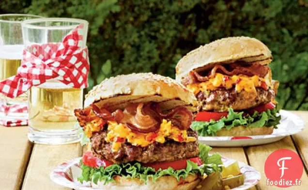 Burgers au Fromage Pimiento - Bacon