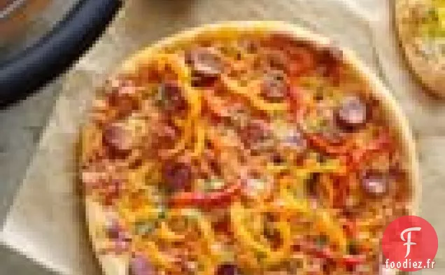 Pizza aux trois poivrons