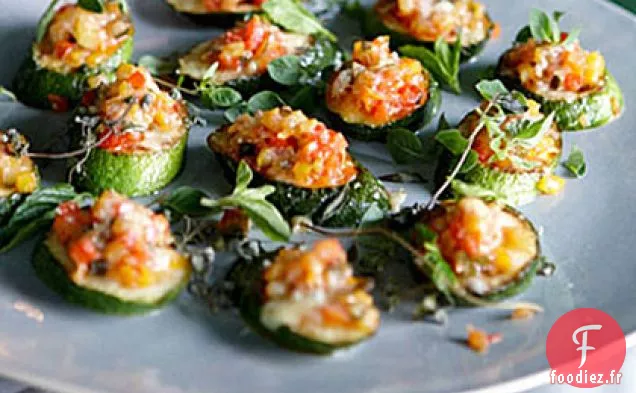 Gratin de Courgettes et Poivrons aux Herbes et au Fromage