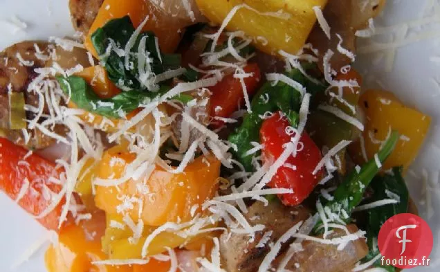 Pâtes au Poivre et aux Saucisses