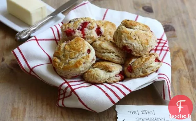 Biscuits aux Fraises Et Au Poivre Noir