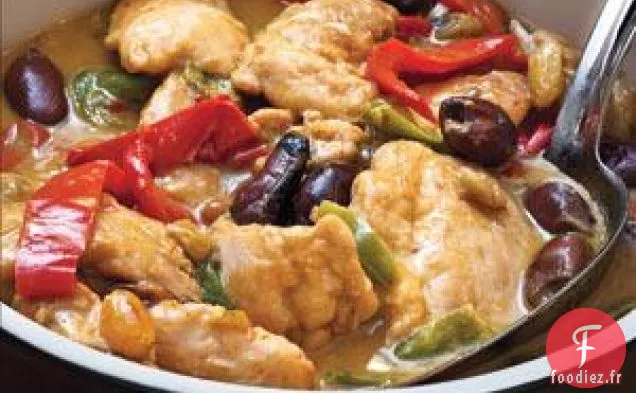 Ragoût De Poulet Et De Poivre Aux Olives Recette