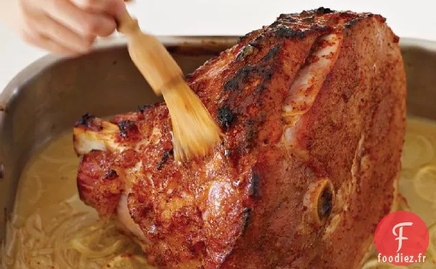 Jambon Glacé au Citron et au Poivre Mariné