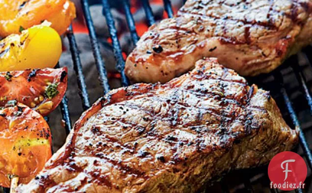 Steaks en Lamelles en Croûte de Poivre et Beurre Assaisonné