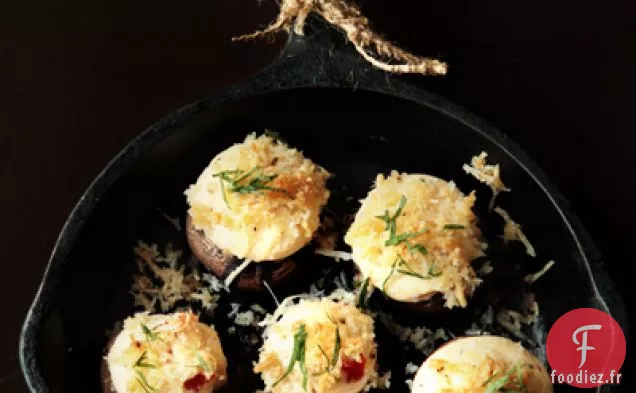 Champignons Farcis au Fromage Savoureux