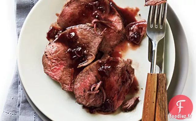 Filet de Bœuf Sauce Cerise-Poivre Noir