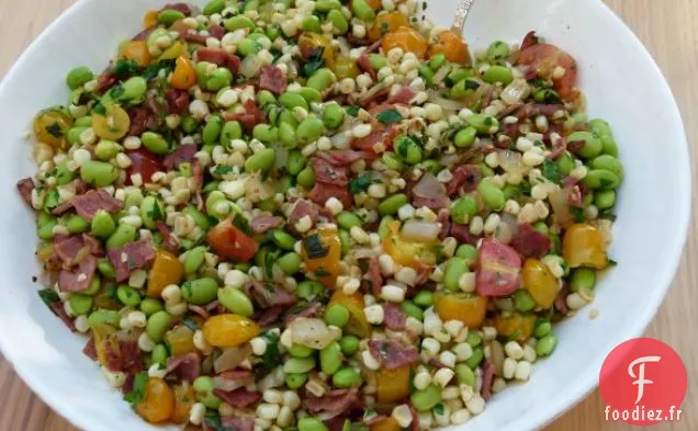 Succotash De Maïs Et D'Edamame