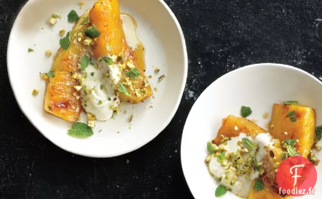 Ananas Rôti Au Miel Et Aux Pistaches
