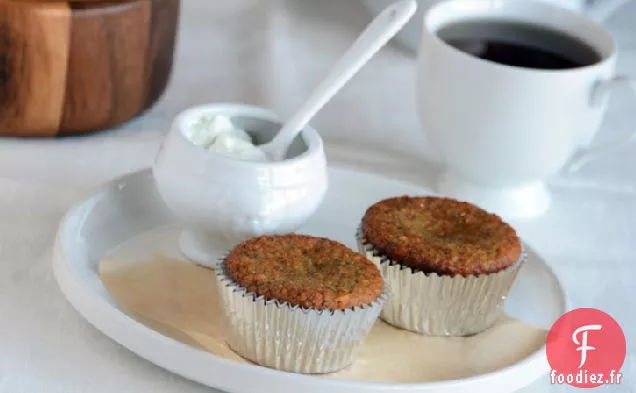 Muffins à la banane au miel et aux noix {sans gluten; Naturellement sucrés}