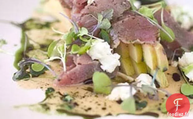 Sashimi De Thon Et Fromage De Chèvre