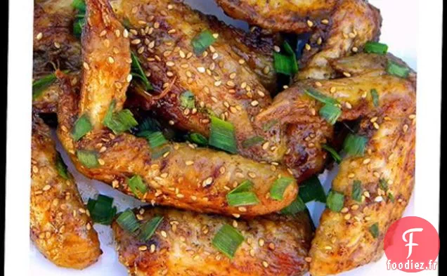 Ailes de Poulet Glacées au Chipotle au Miel