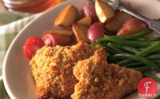 Poulet au Pain de Maïs Au Miel