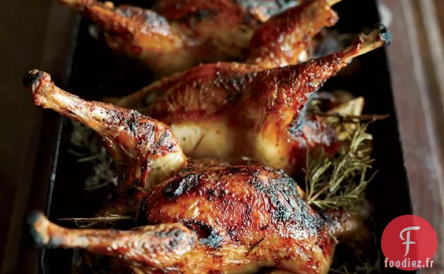 Poulet Rôti Glacé au Miel et au Citron