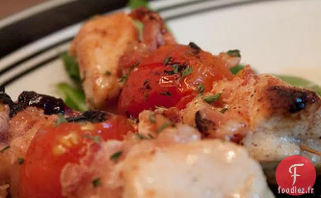 Brochettes de Poulet à la Bière et à la Sauce Soja