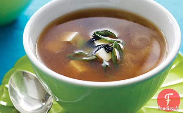 Soupe Miso au Tofu et au Nori